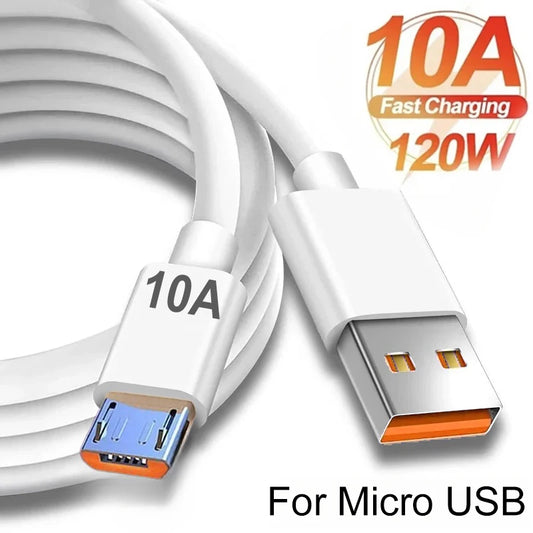 Micro USB Cable 10A High Speed Fast Charging USB Cord For Samsung Galaxy S7 S6 PS4 MP3 TV Stick Andriod Phones Data Cables